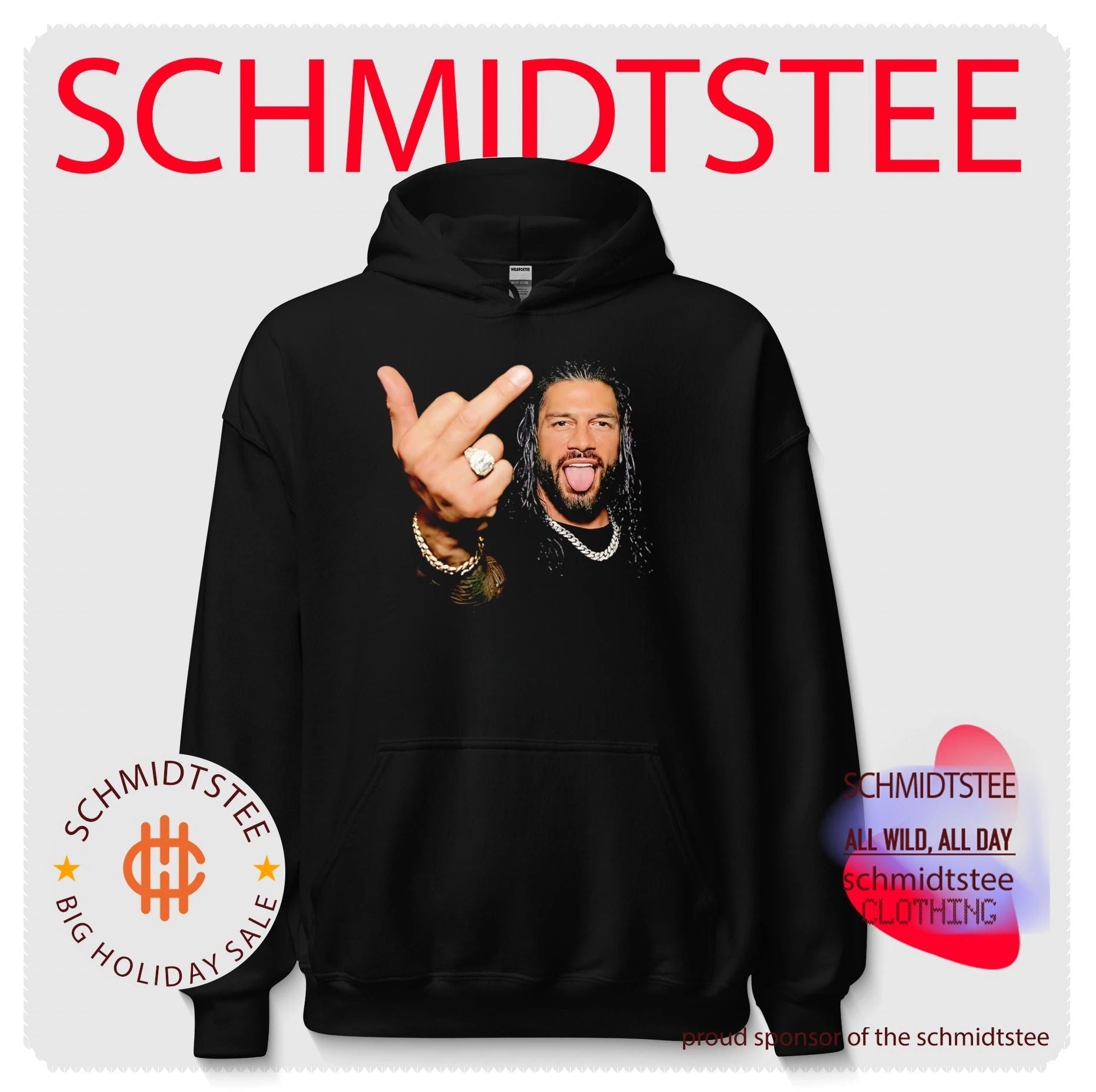 Roman Reigns middle finger vintage shirt