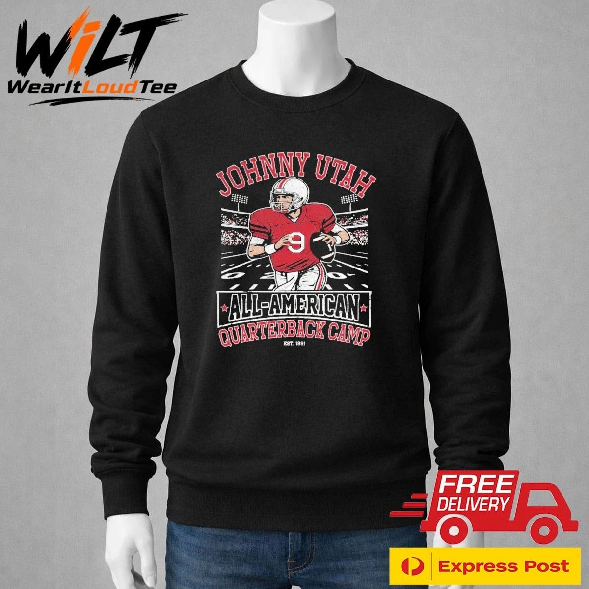Johnny Utah All American Quarterback Camp Shirt