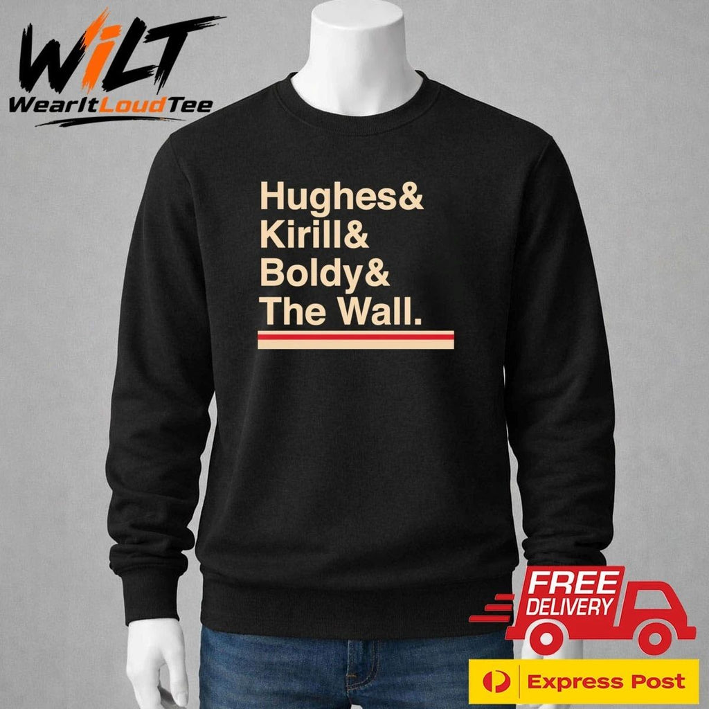 Minnesota Hockey Hughes Kirill Boldy The Wall Shirt