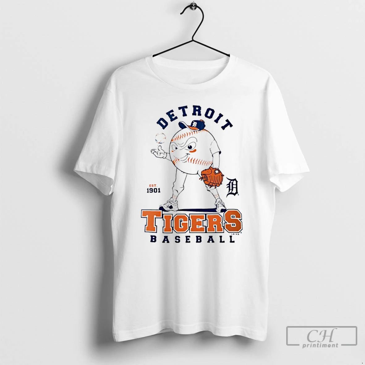 Classic Ejpei9mx Detroit Tigers Baseball Character Est 1901