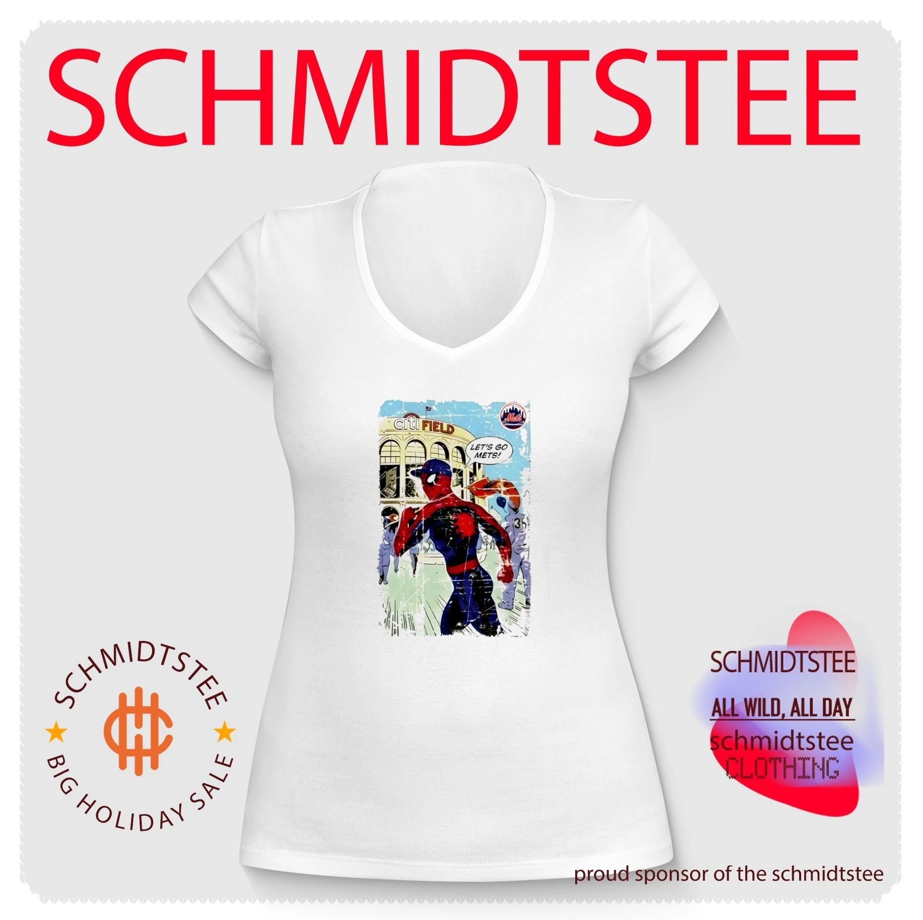 Spider-Man New York Mets Citi Field Distressed shirt