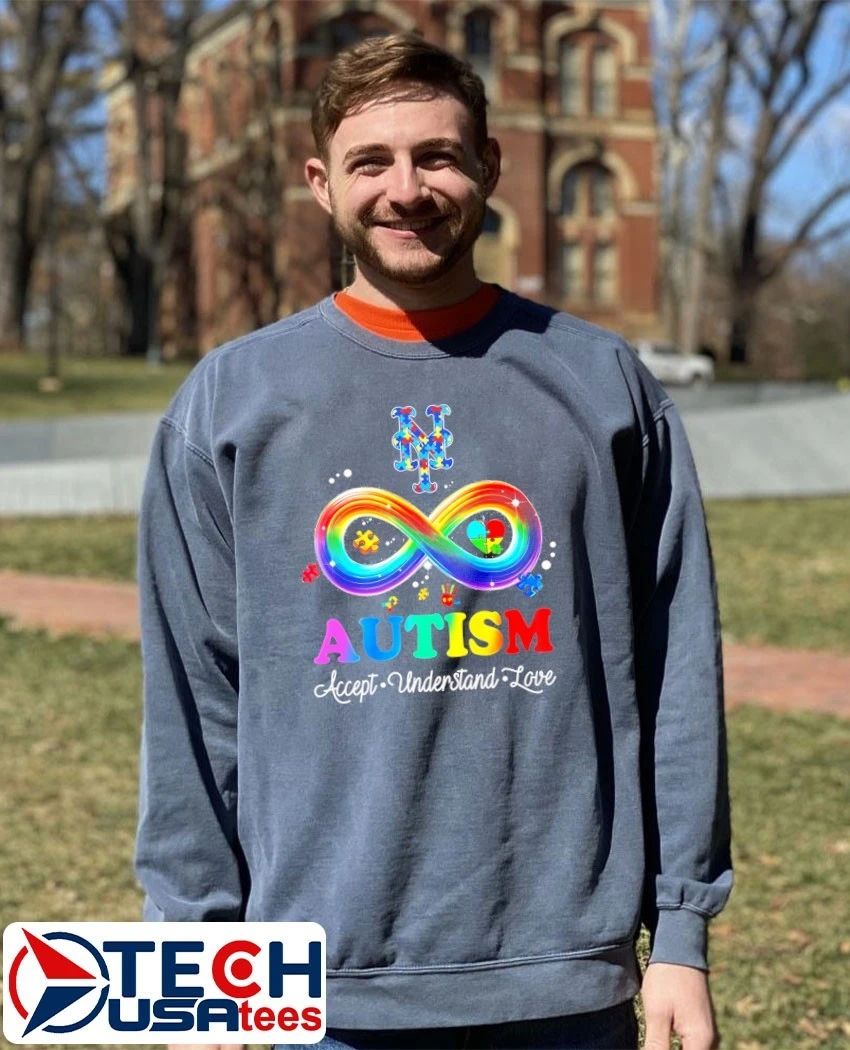 New York Mets Autism accept understand love shirt