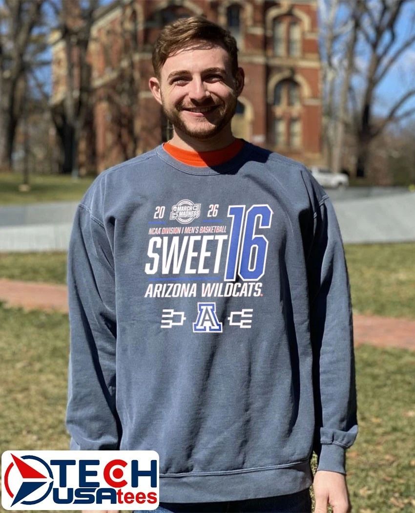 Arizona Wildcats 2026 NCAA March Madness Sweet 16 shirt by rallyhouse