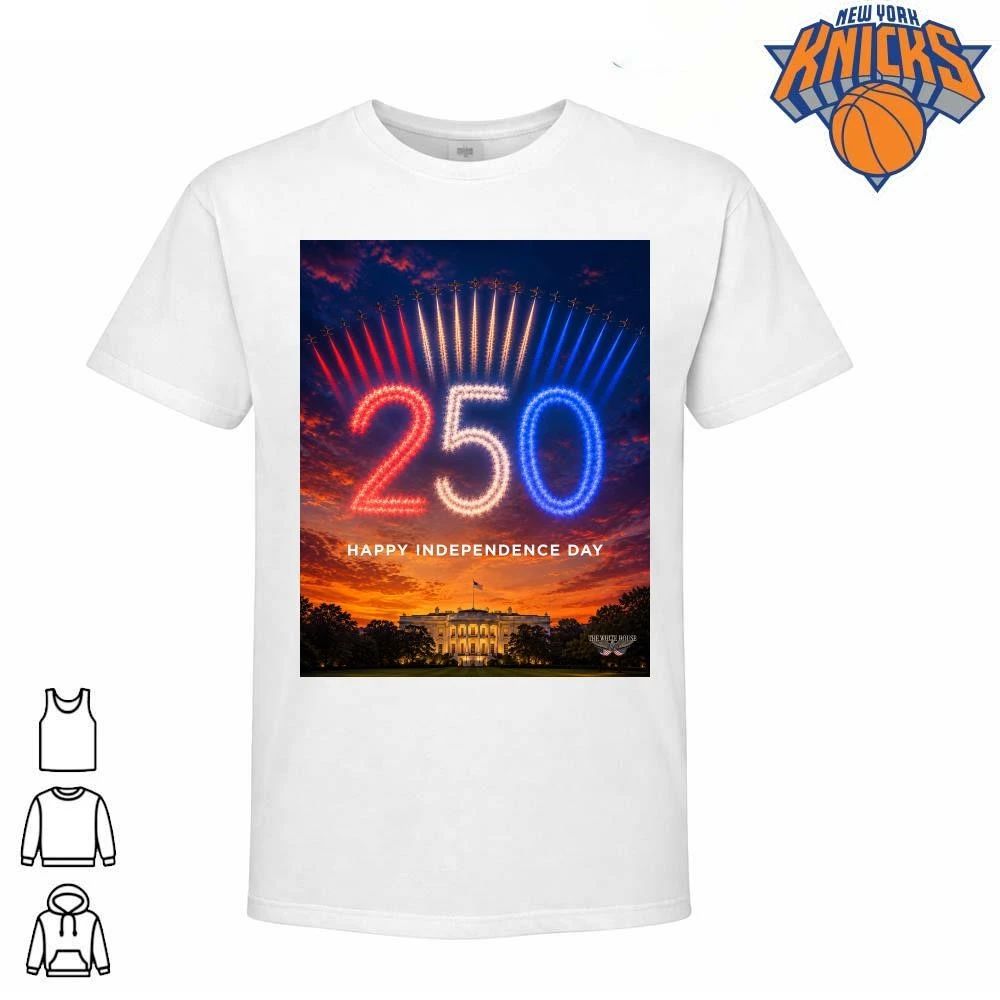 The White House Happy Independence Day 250 Years Jet Flyover shirt