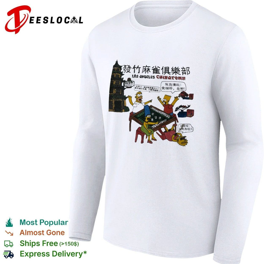The Simpsons Los Angeles Chinatown Mahjong Club T-shirt