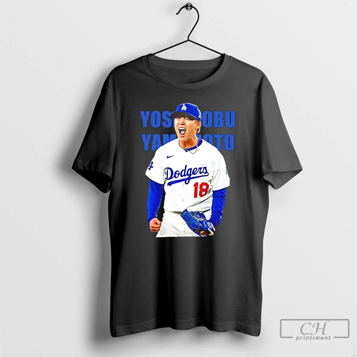 Classic Yoshinobu Yamamoto La Dodgers Scream Graphic