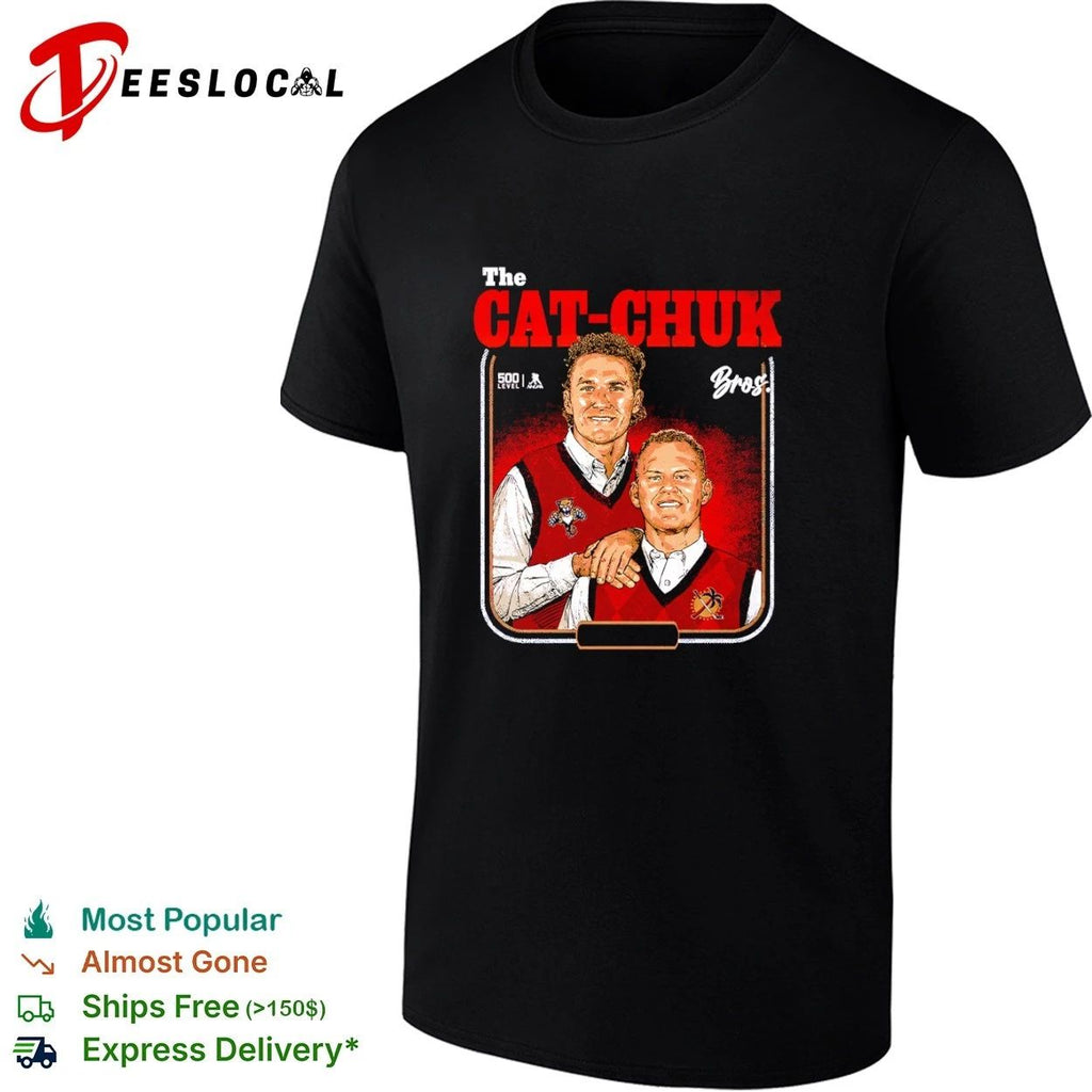 The Cat-Chuk Bros Florida Panthers Matthew Tkachuk T-shirt