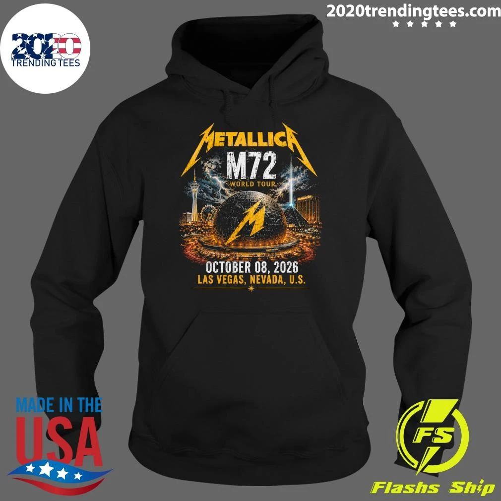 Metallica M72 World Tour October 08, 2026 Las Vegas, Nevada, U.S. Shirt