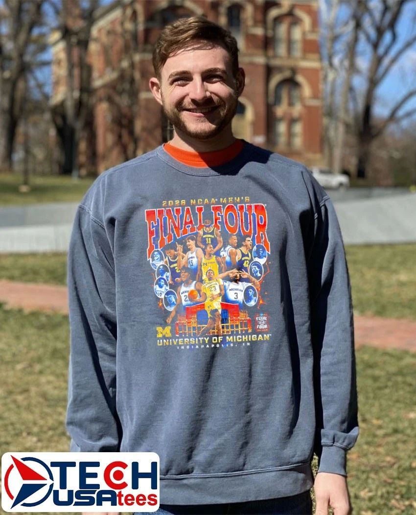 Michigan Wolverines 2026 NCAA Men’s Basketball Final Four graphic vintage shirt