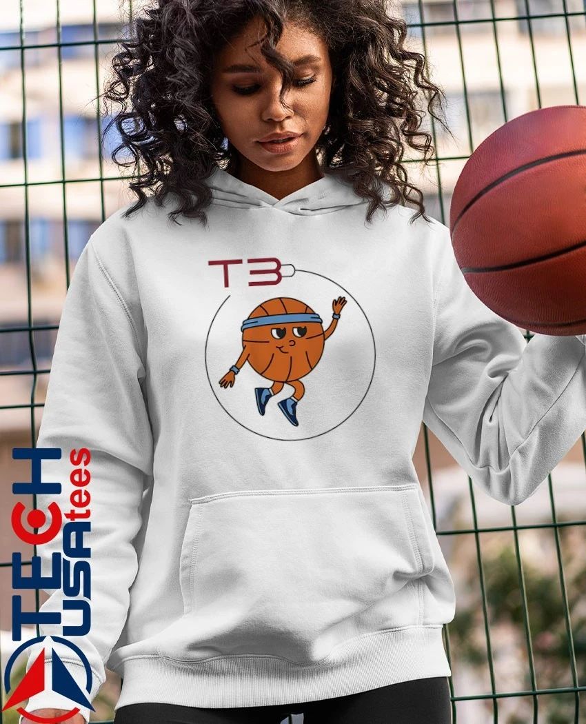 T3 Basketball logo shirt