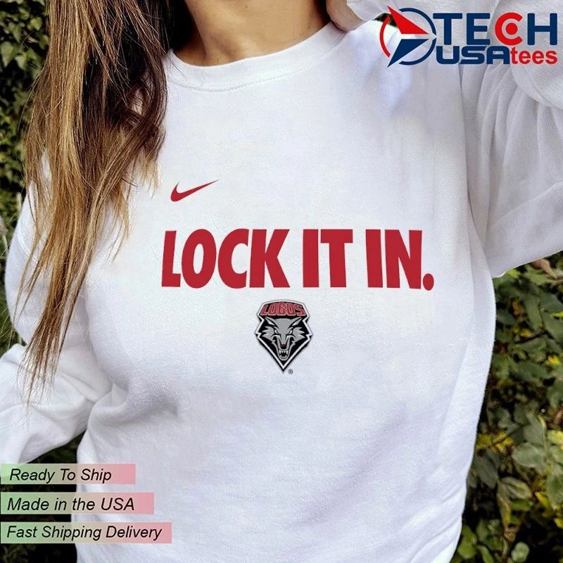 Lock it in New Mexico Lobos 2026 On-Court Bench shirt