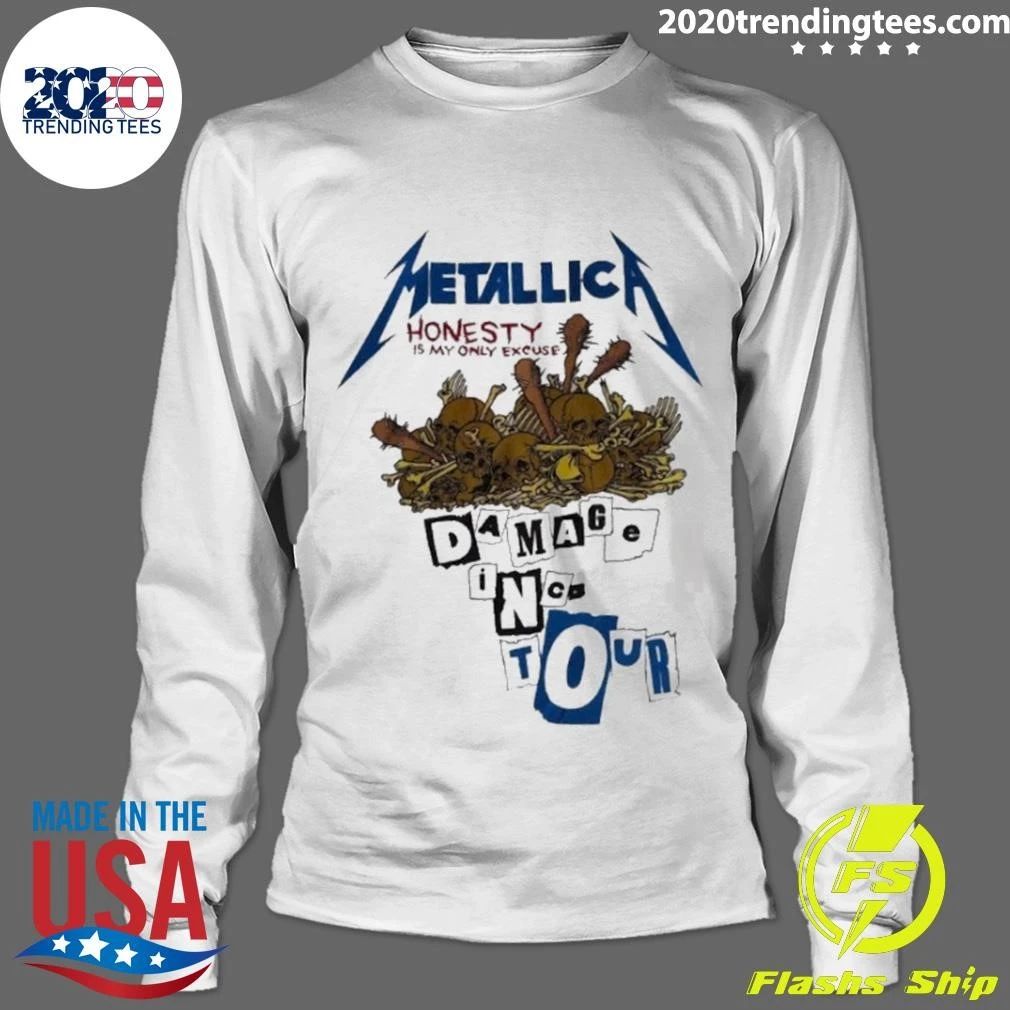 Metallica M72 World Tour 2026 Damage Inc Honesty Is My Only Excuse Vintage 80s Shirt
