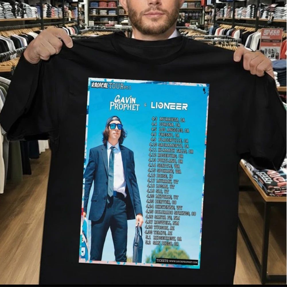 Gavin Prophet & Lioneer April 2026 Poster Shirt