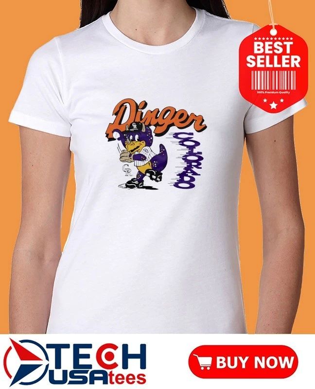 Colorado Rockies Dinger Pitcher mascot shirt by homage