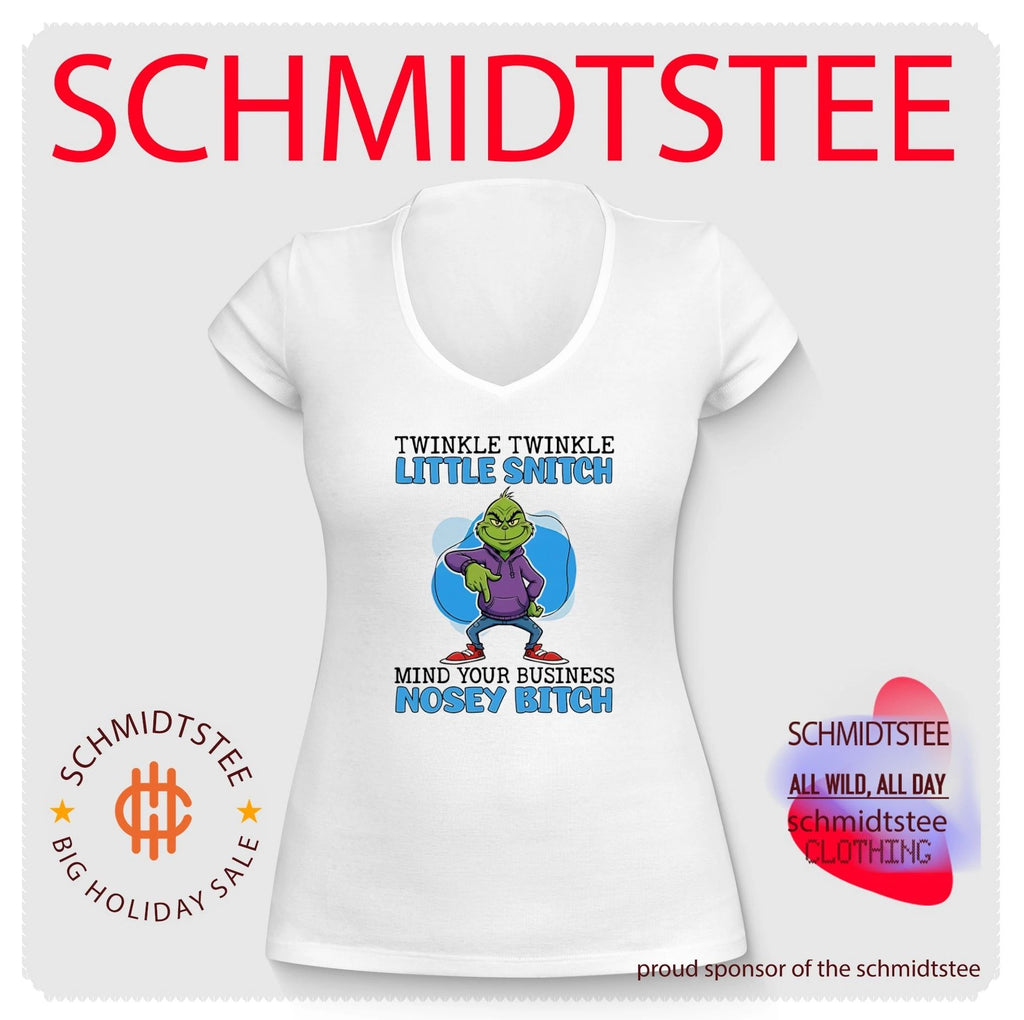 Grinch twinkle twinkle little snitch mind your business nosey bitch shirt