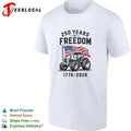 Patriotic Tractor 250 Years of Freedom 1776-2026 T-shirt