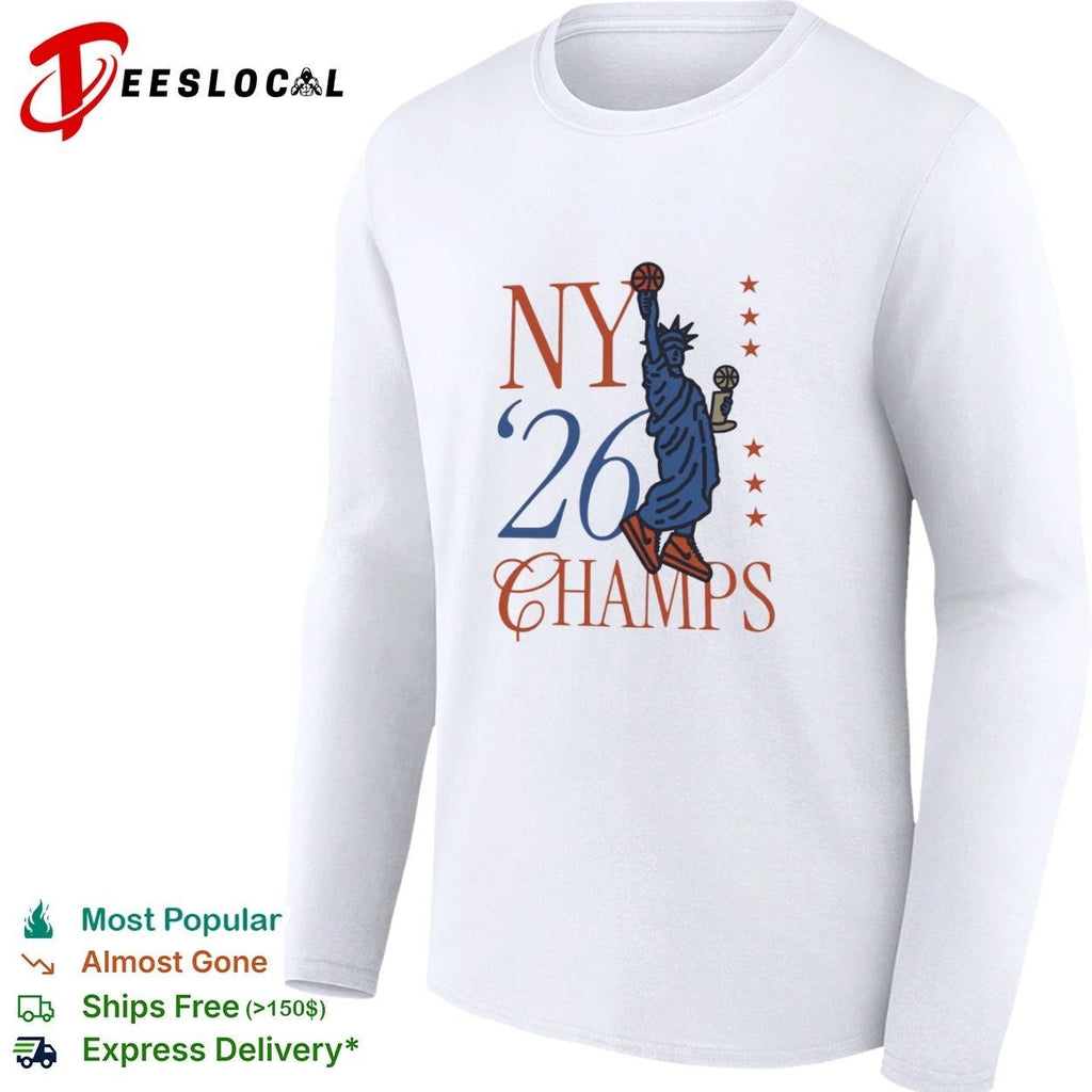 NY 26 Champs New York City Basketball Liberty Baller T-shirt