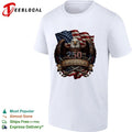 America 250th Anniversary Patriotic Bald Eagle USA Flag T-shirt