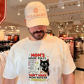 Cat Mom’s house rules don’t make Mom repeat herself shirt