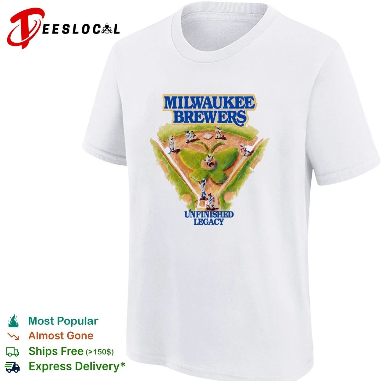 Milwaukee Brewers Unfinished Legacy Baseball T-shirt