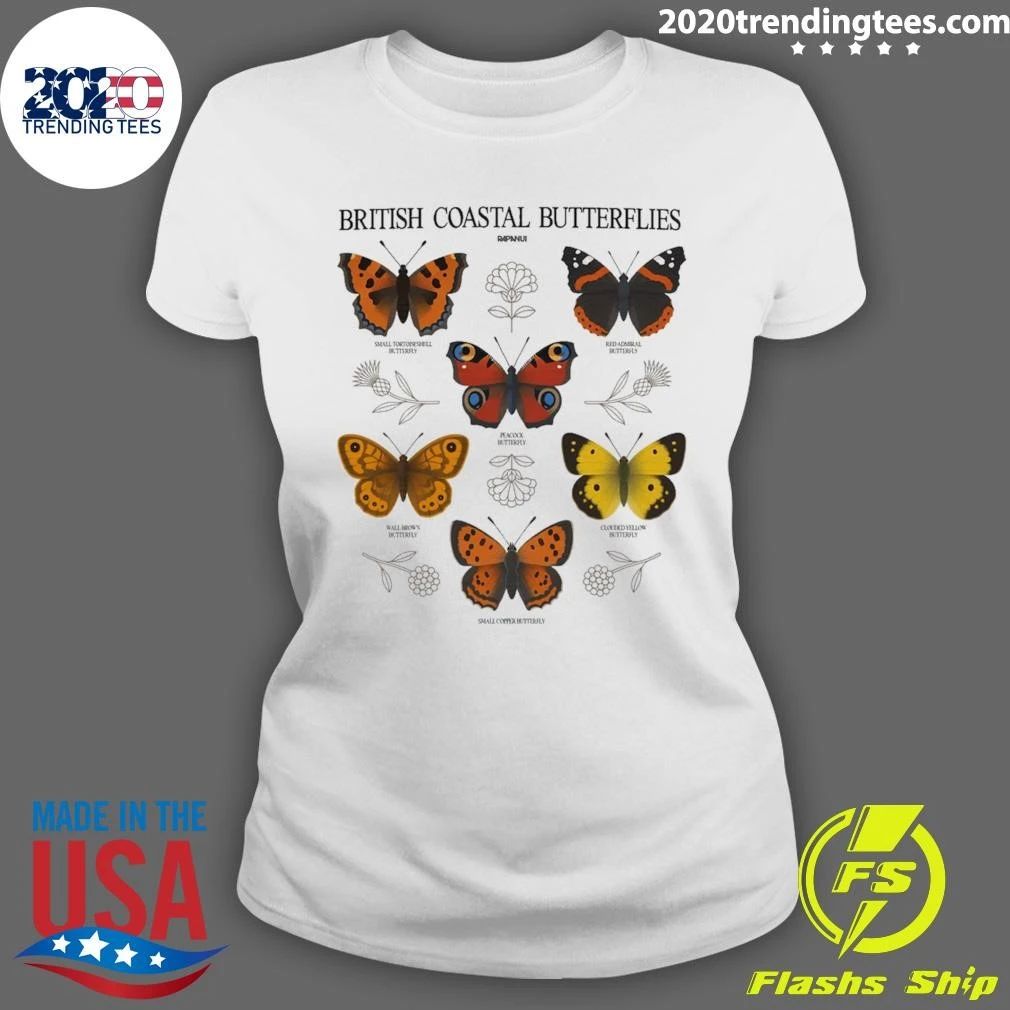 Butterfly British Coastal Butterflies Shirt