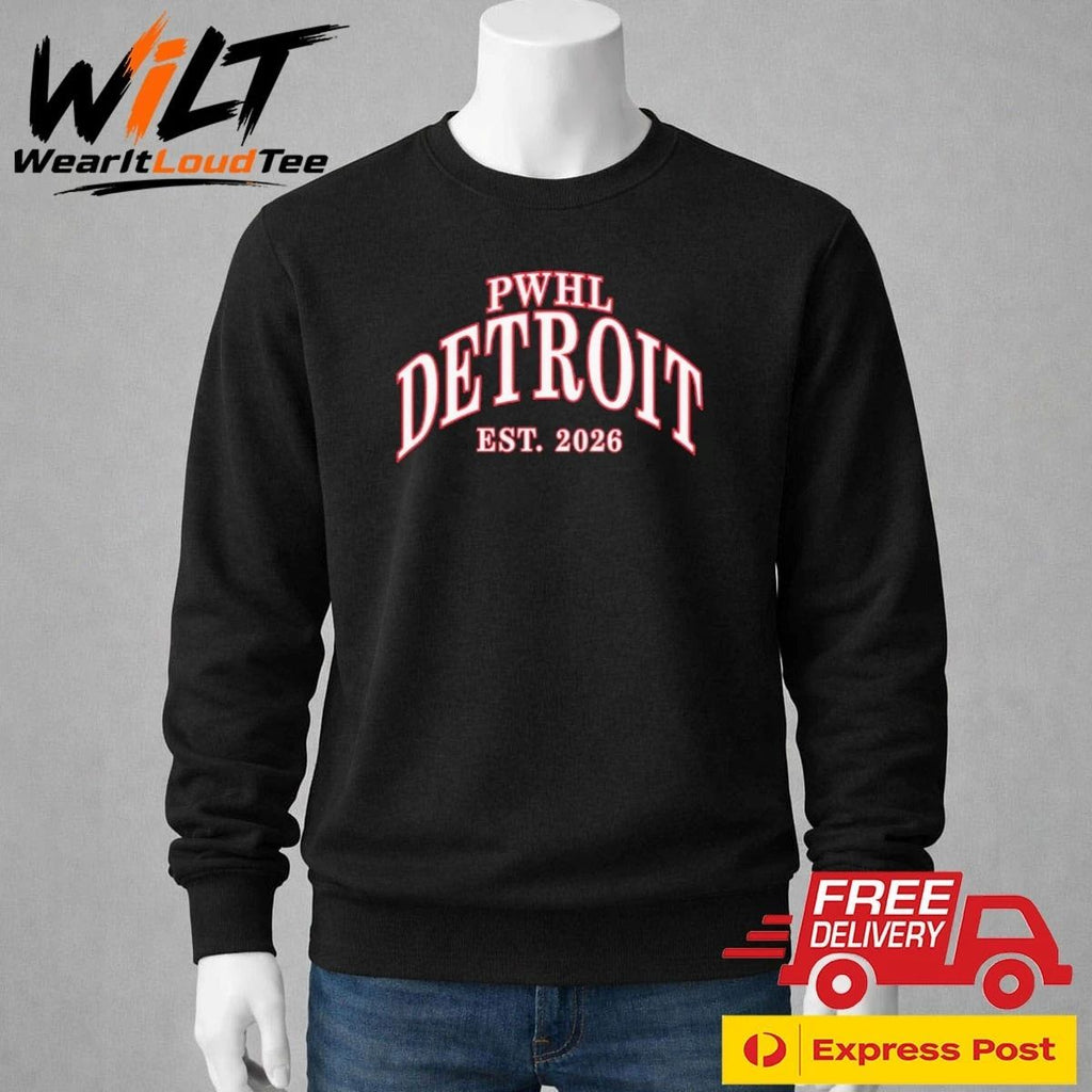 PWHL Detroit EST 2026 Shirt