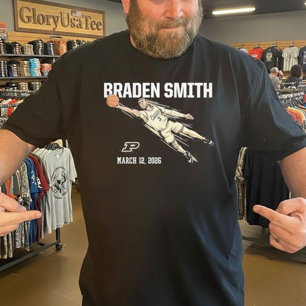 Purdue Men’s Basketball Braden Smith Diving Assist Shirt
