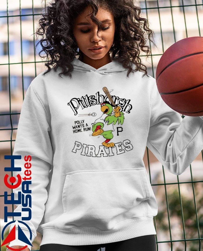 Pittsburgh Pirates Pirate Parrot Polly wants a Home Run mascot shirt by homage
