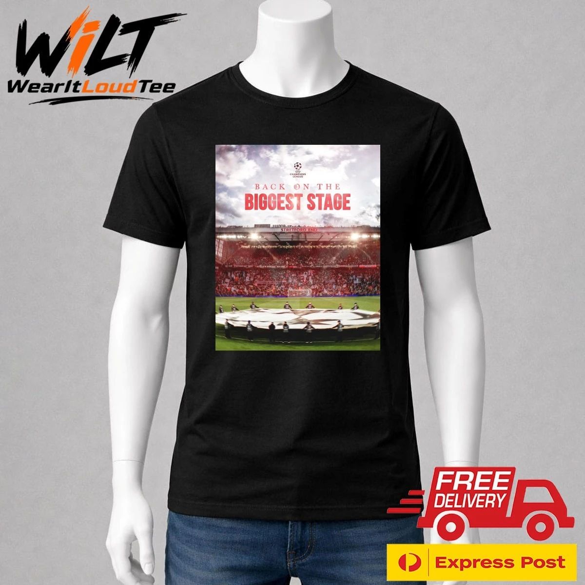Manchester United Back On The Biggest Stage UEFA Champion League Qualified Shirt