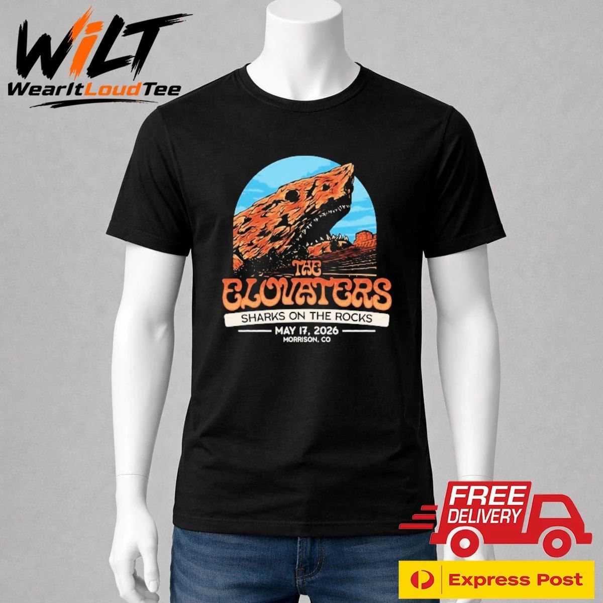 The Elovaters May 17, 2026 Morrison Red Rocks Amphitheatre Event Shirt