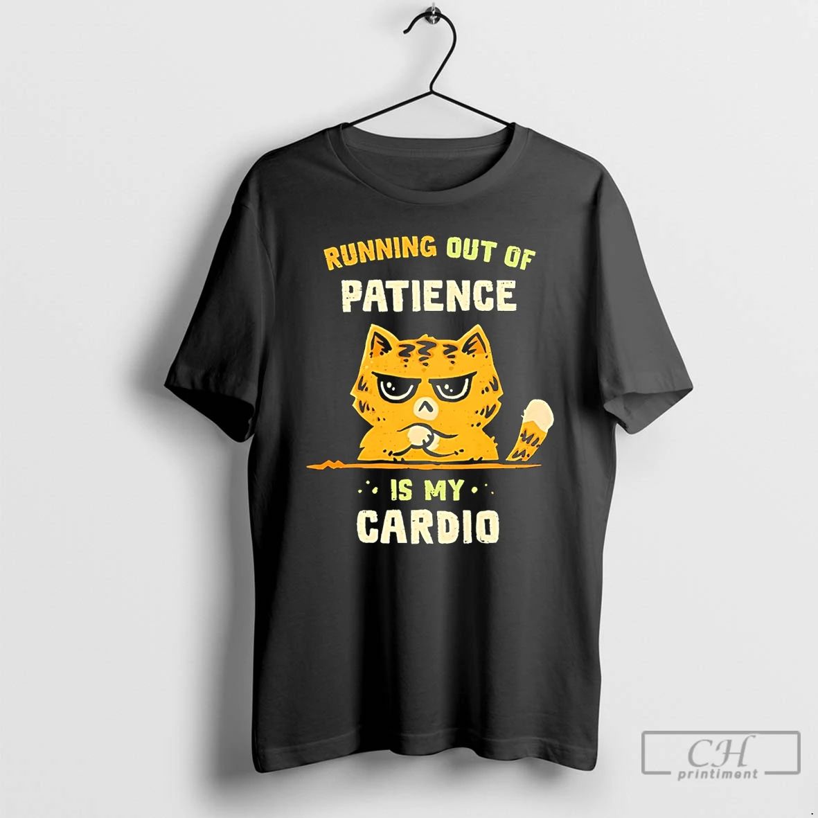 Classic Running Out Of Patience Is My Cardio Cat
