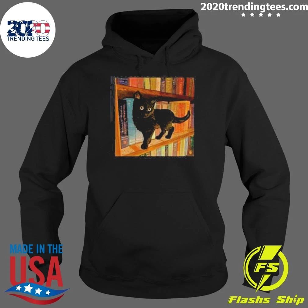 Little Library Cat Tee Shirt