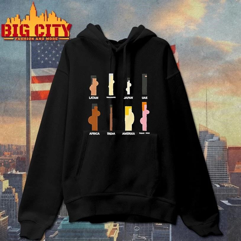 Stereotype Funny Latam Japan Uae Africa India Merika Shirt