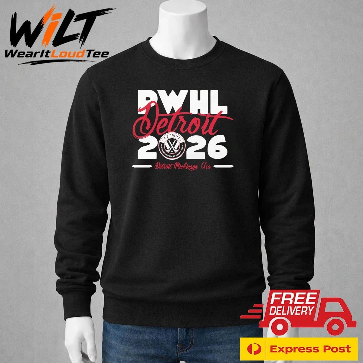 PWHL Detroit 2026 Detroit Michigan, USA Shirt