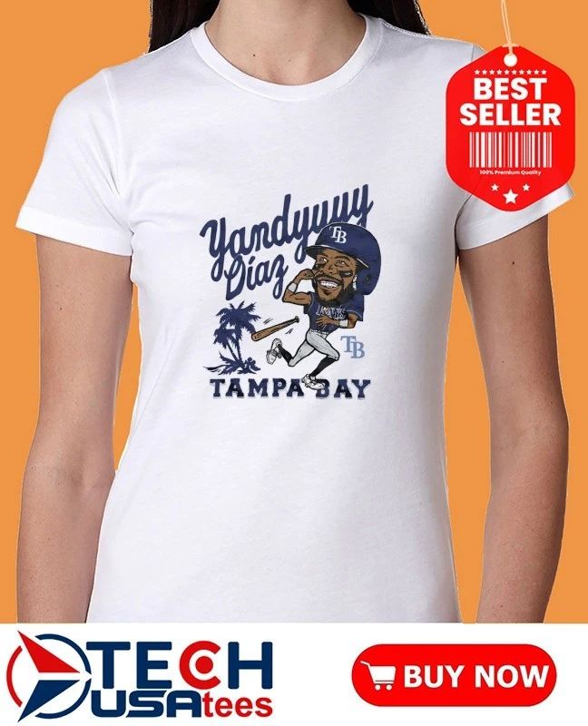Tampa Bay Rays Yandy Diaz caricature signature shirt
