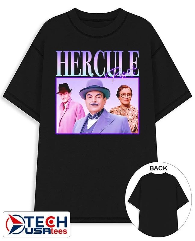 Hercule Poirot graphic shirt