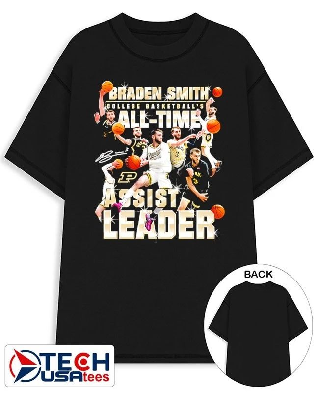 Braden Smith Purdue Boilermakers NCAA All-Time Assists Leader shirt