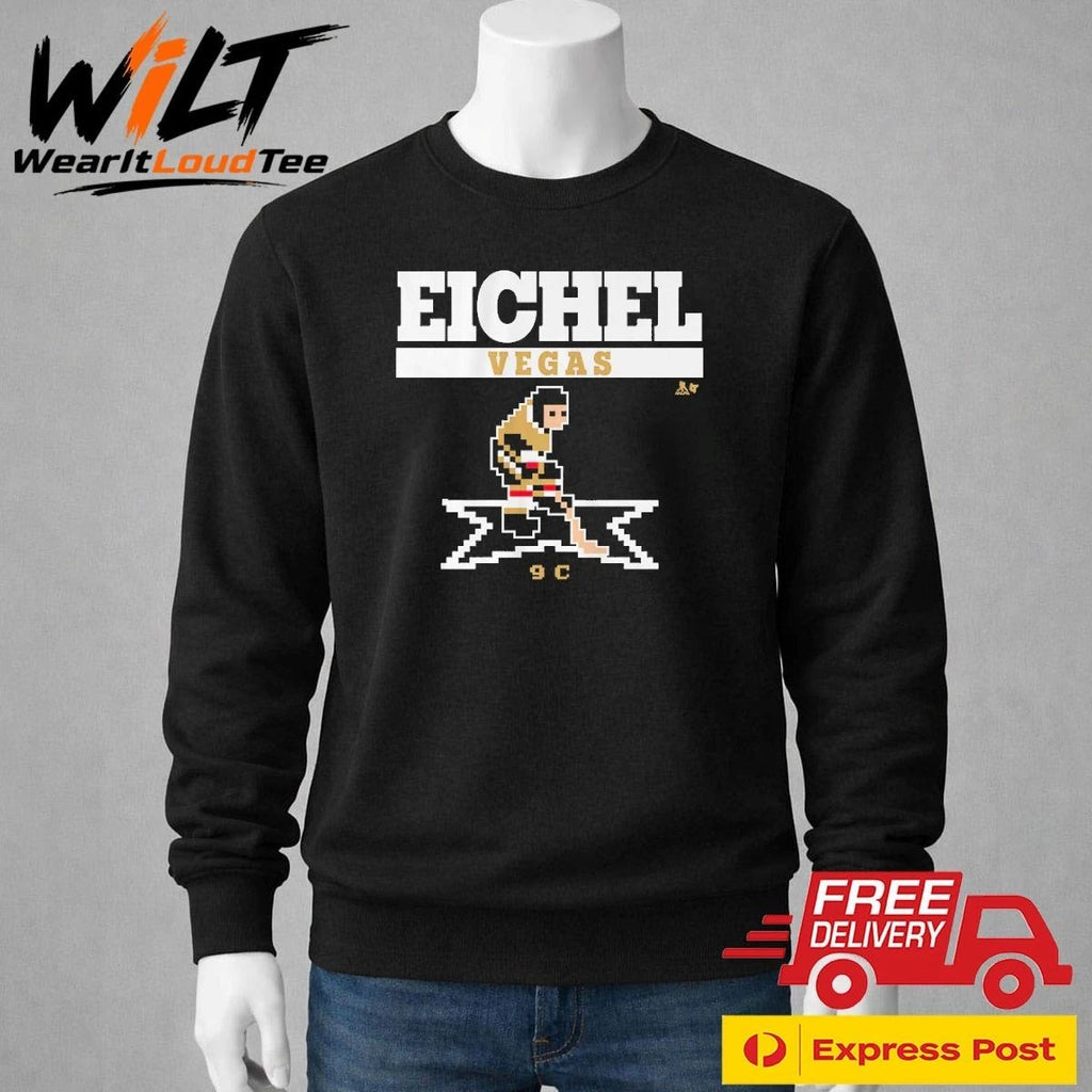 Jack Eichel Vegas Golden Knights Retro Hockey Shirt