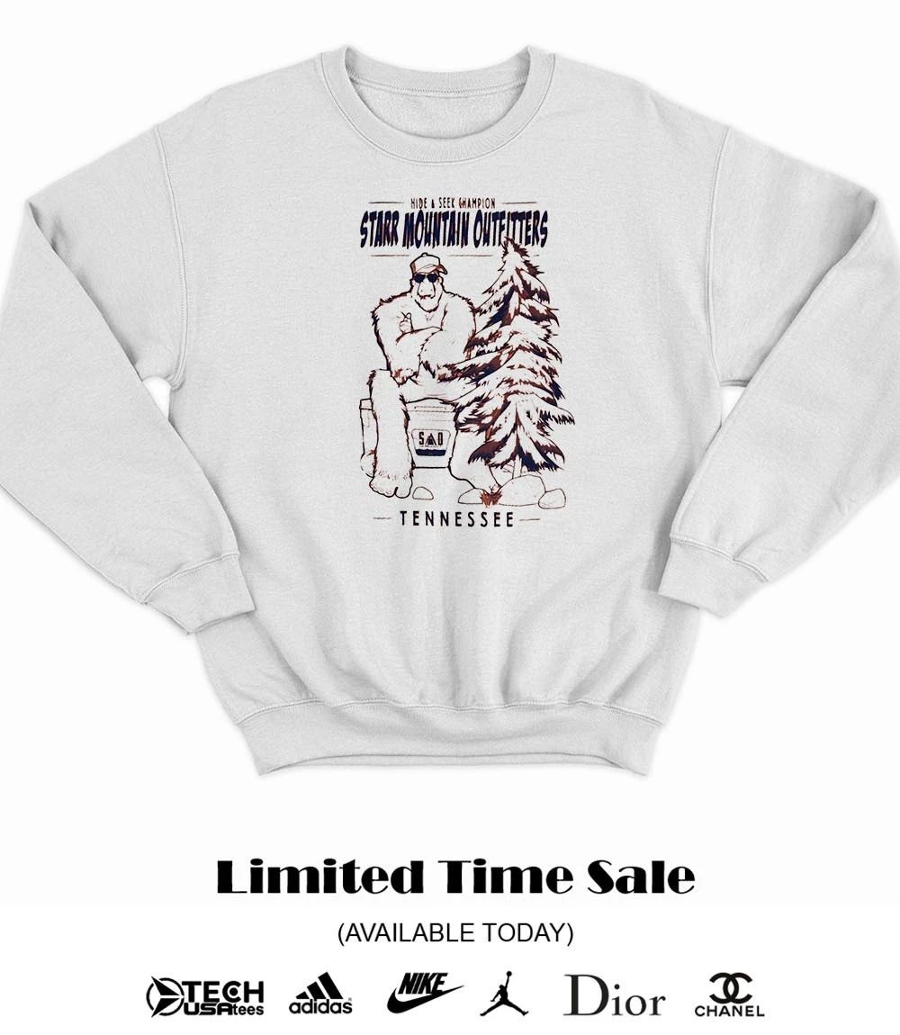Big Foot Hide and Seek Champion Starr Mountain Outfitters Tennessee shirt