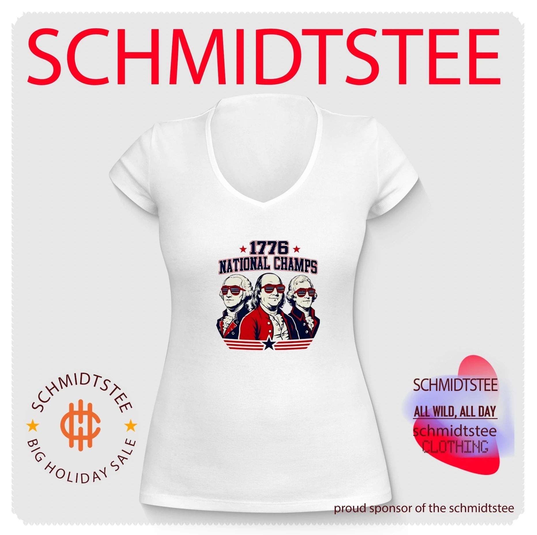 1776 National Champs Founding Fathers Shirt