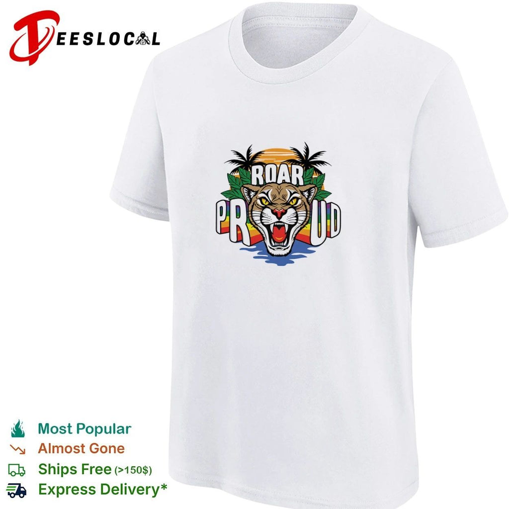 Roar Proud Florida Panthers Pride Night T-shirt