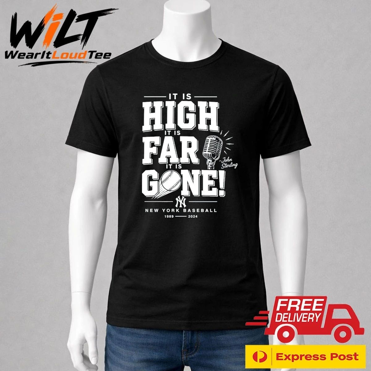 John Sterling Yankees It Is High It Is Far It Is Gone Shirt