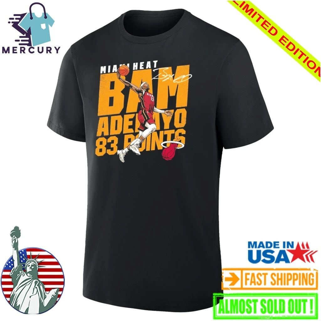 Miami Heat Bam Adebayo 83 Points Shirt