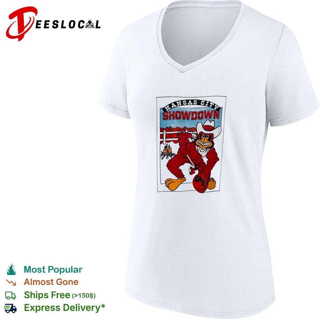 Kansas City Showdown U of L Cardinal Mascot T-shirt