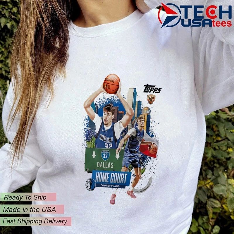 Cooper Flagg Dallas Mavericks Topps Home Court graphic shirt