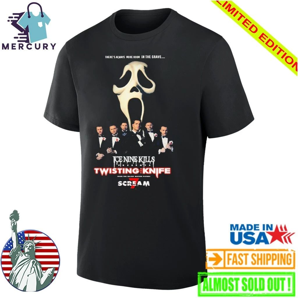 Ice Nine Kills Scream 7 Twisting Knife Murder Marquee Shirt
