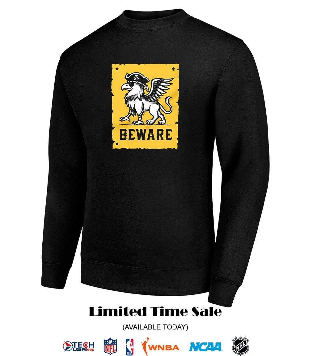 Beware Pittsbrugh Pirates logo T-shirt