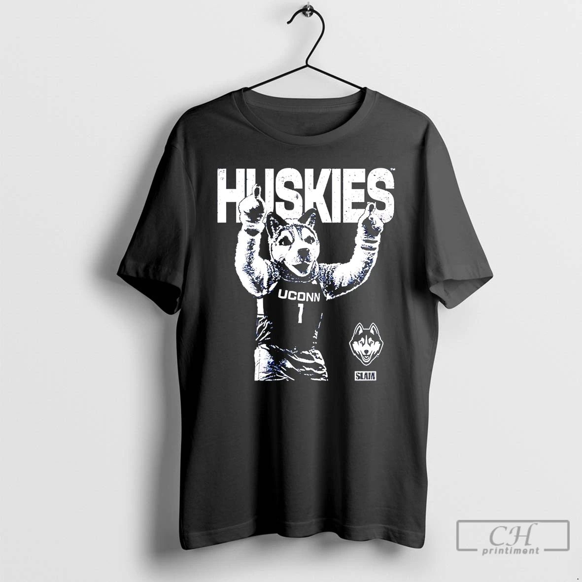 Classic Uconn Huskies Mascot Mode Slam Graphic