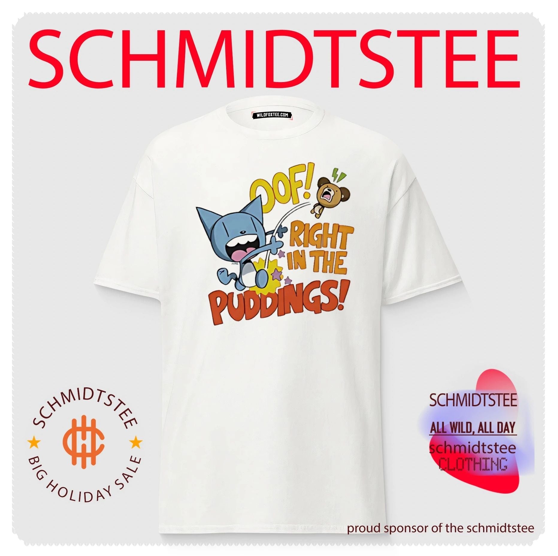 Looshkin Oof right in the puddings graphic shirt