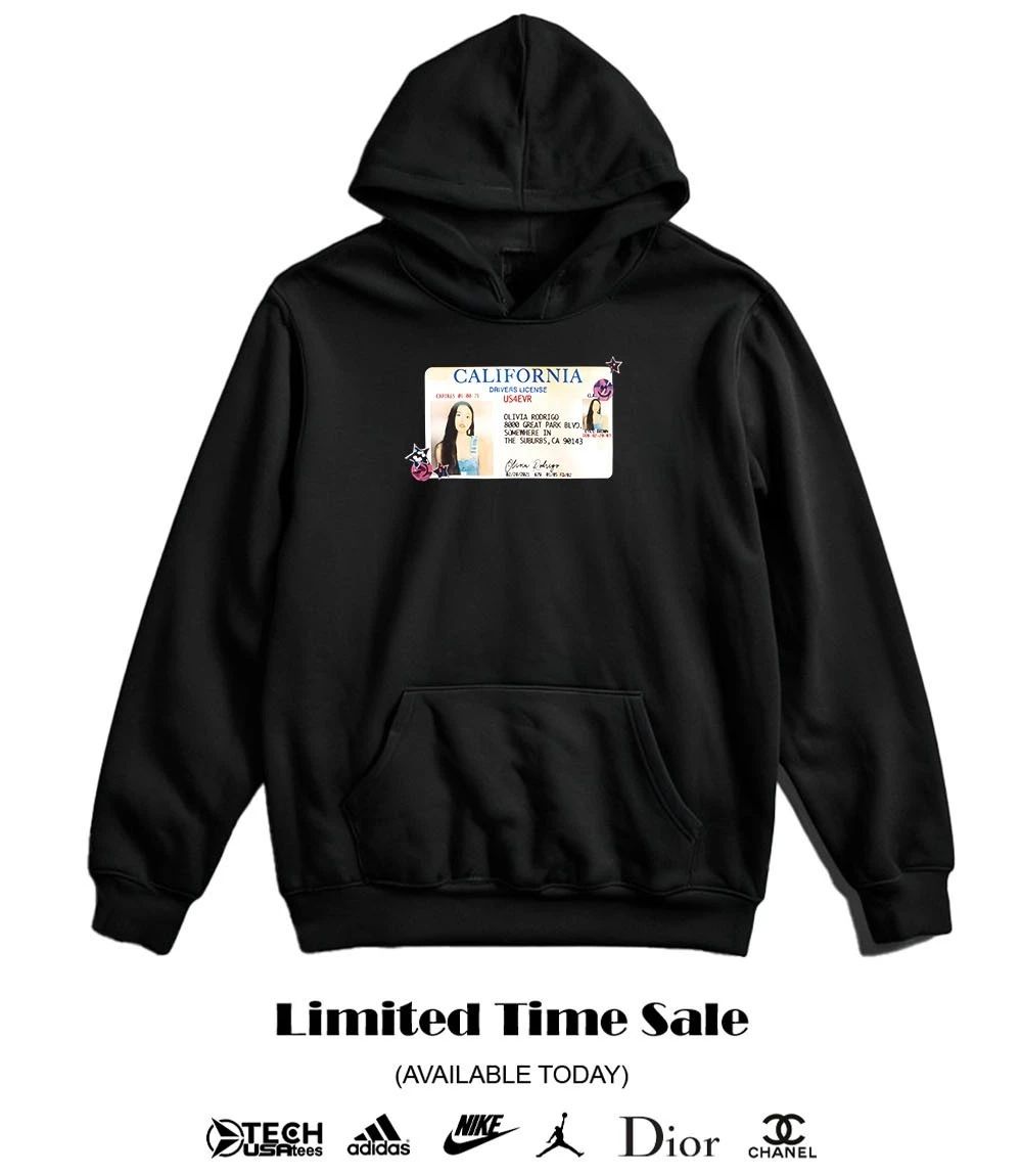 Olivia Rodrigo Drivers License card shirt